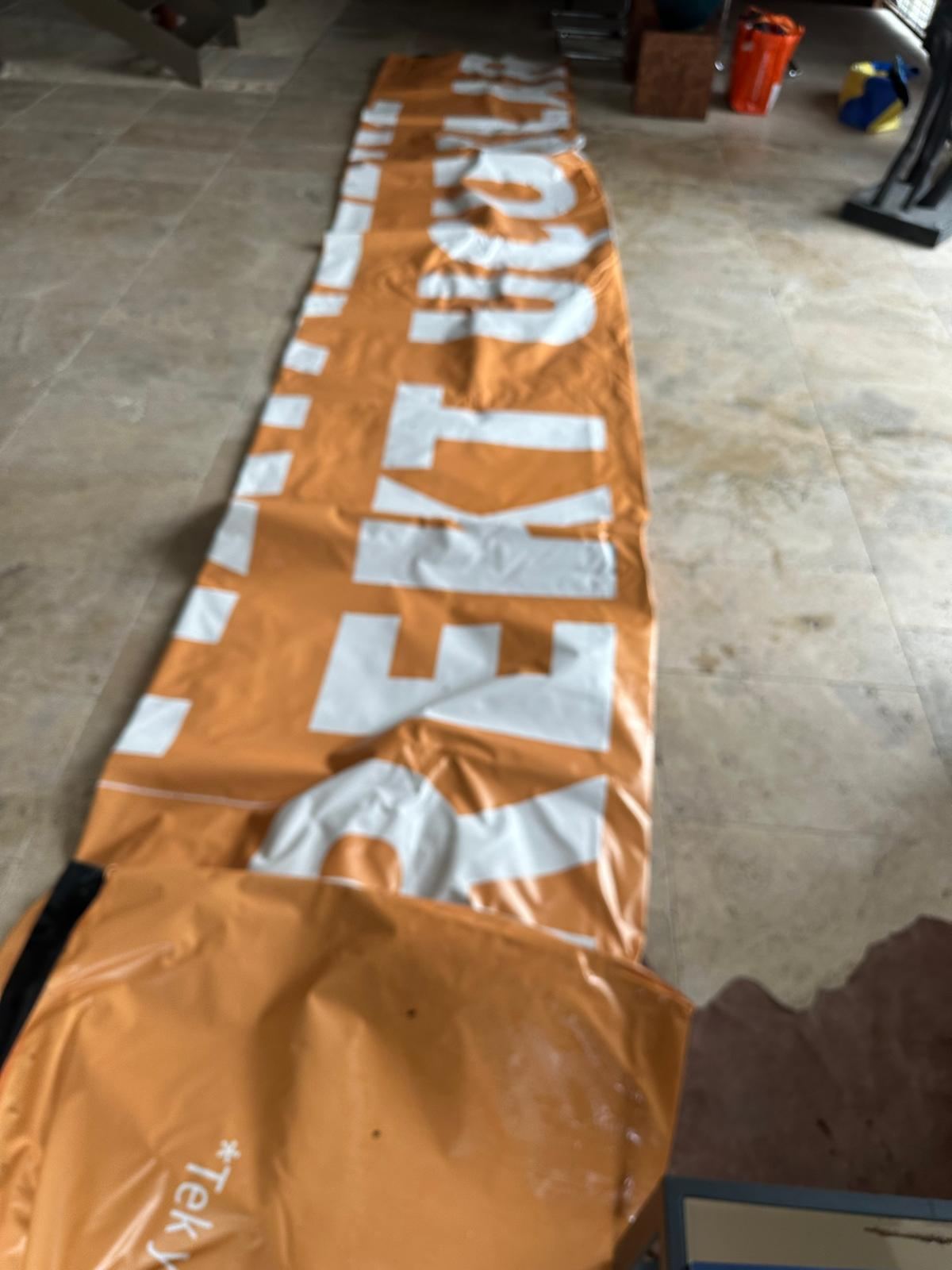 Raw material — the original print, unrolled