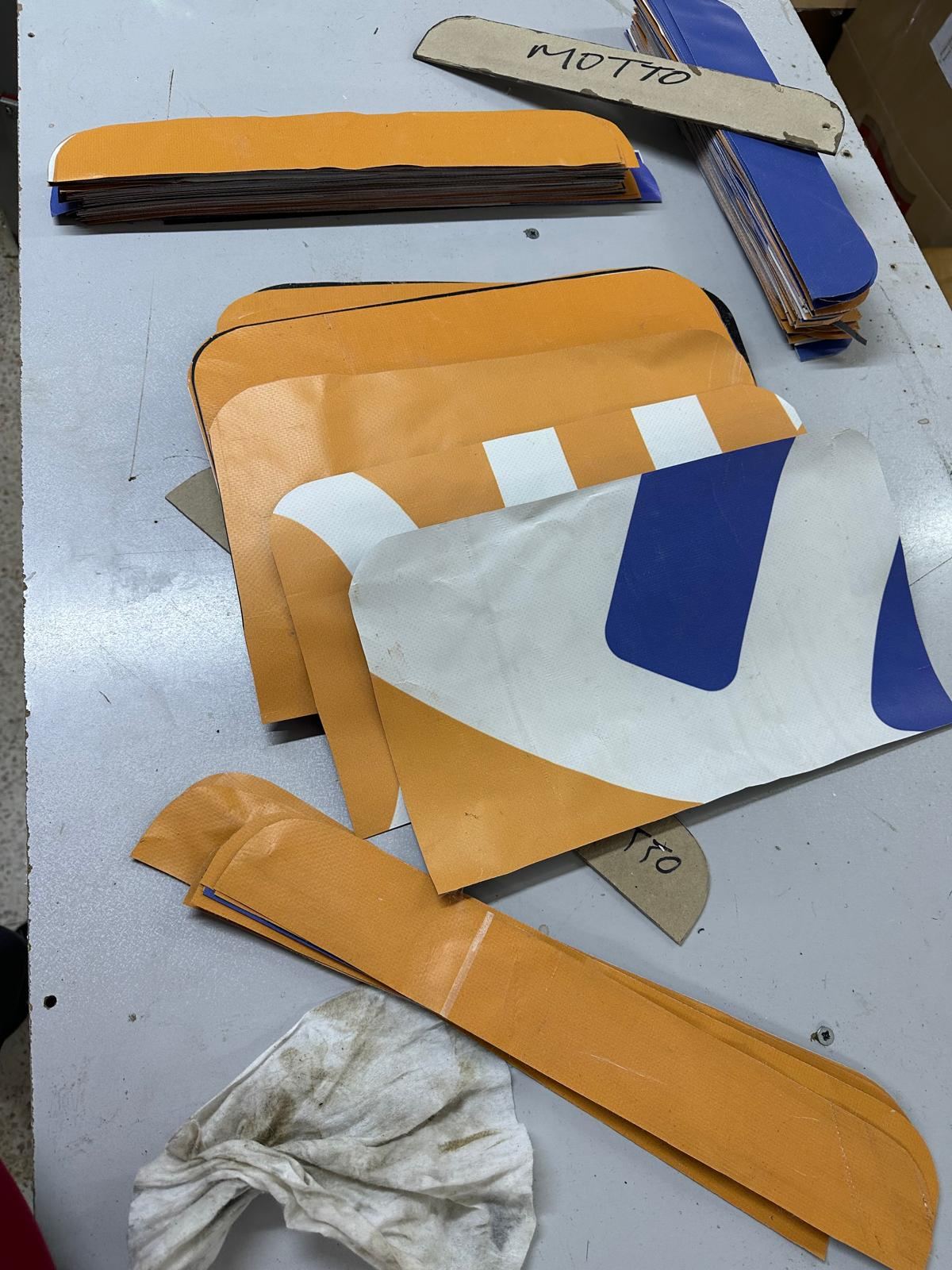 Production — panels cut to pattern